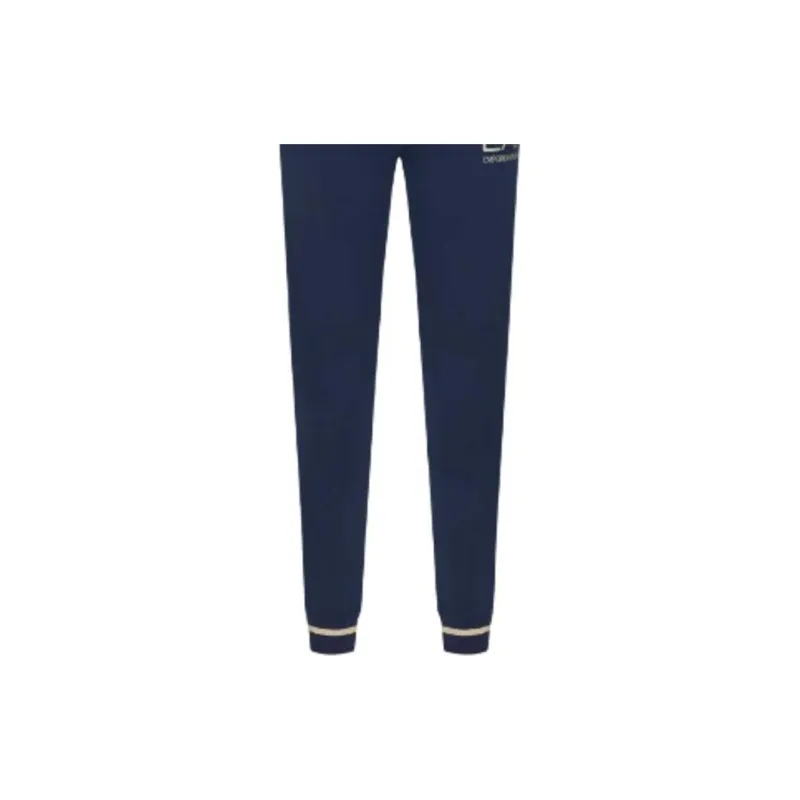 EMPORIO ARMANI EA7 SS23 Knitted Sports Pants Women's Marine Blue-5