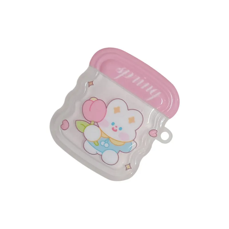Kona Chun Compatible With AirPods 2/Pro/Pro 2/1 TPU Ins Cute Tulip Rabbit Fully Enclosed High Value Headphone Cases-1