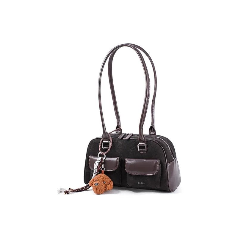 Vigno Synthetic Leather Tote Shoulder Bag Regular Women's Yellow Brown/Black/Coffee-39