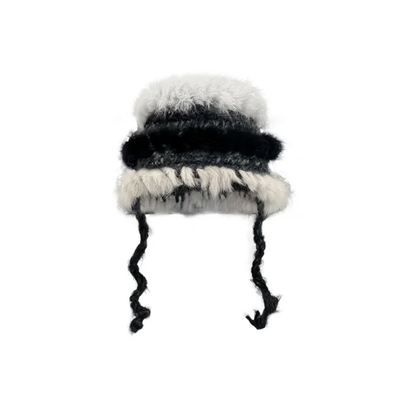 Lanza Rabbit Fur Beanies Women's-0