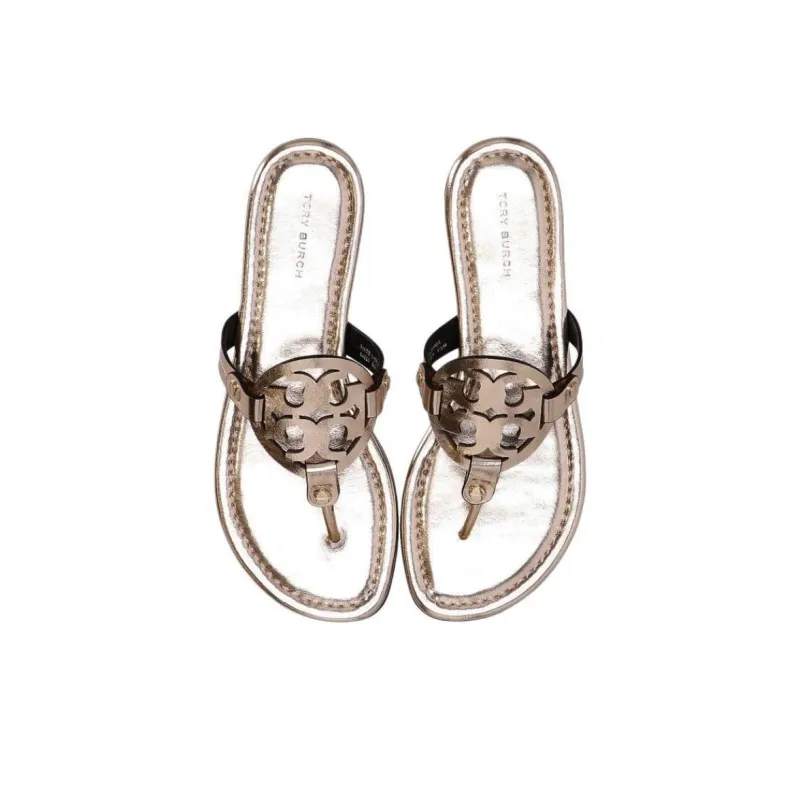 TORY BURCH Miller Slip Resistant Flip Flops Women's Gold-4