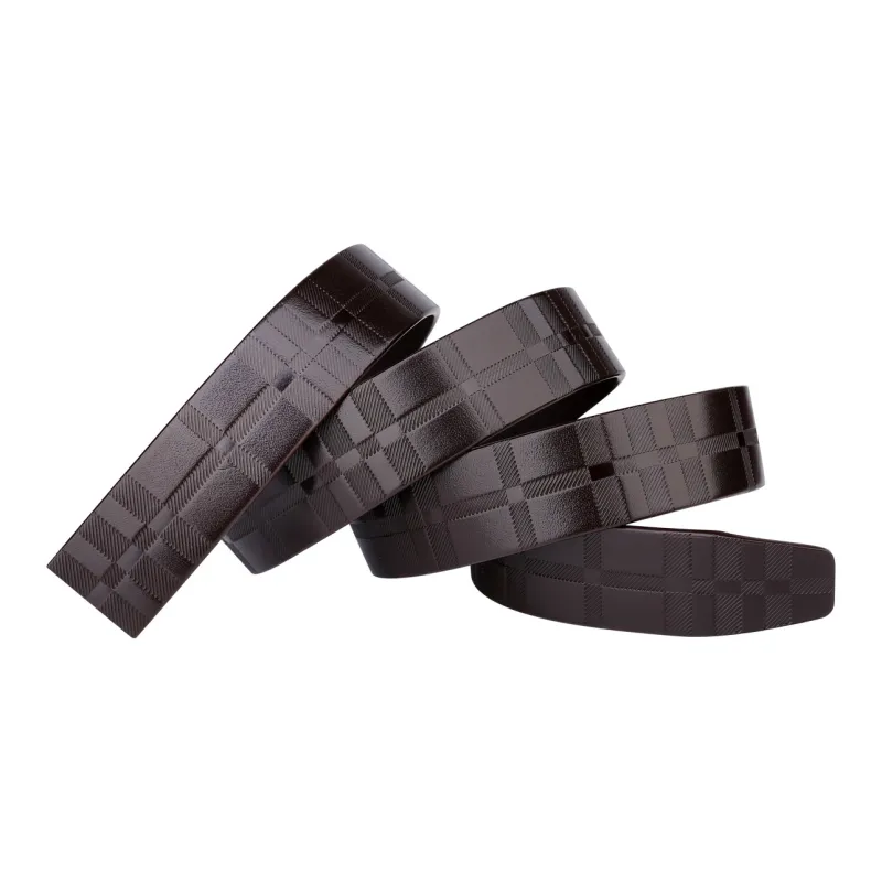 CATELLES Top Grain Cow Leather Headless Belt Men's 3.5cm-9