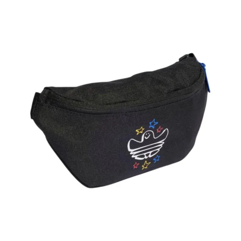 Adidas Originals MARK GONZALES Recycled Polyester Plain Weave Fabric Fanny Pack Regular Unisex Black-1