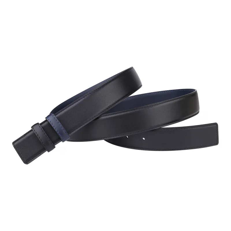CATELLES Top Grain Cow Leather Headless Belt Men's 3.5cm-21