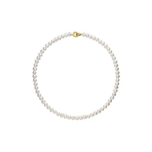 ME LUXE Freshwater Pearl Necklace Unique Elegant Sweet Style Collarbone Chain Women's