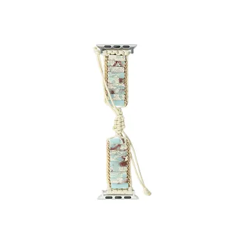 Vobafe Watch Band Apple Compatibility Original Stone Woven Rope Material