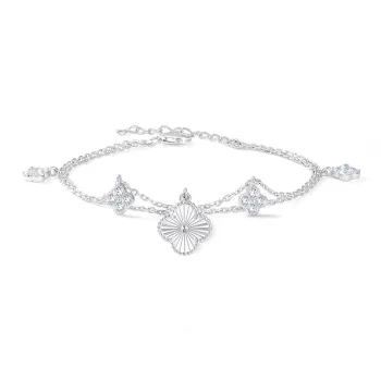 KINGFOCUS Sterling Silver Bracelets Women's