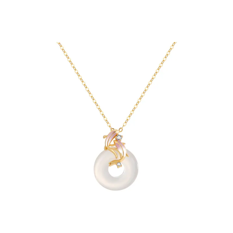 ZHONGLING Chalcedony Necklaces Women's-3