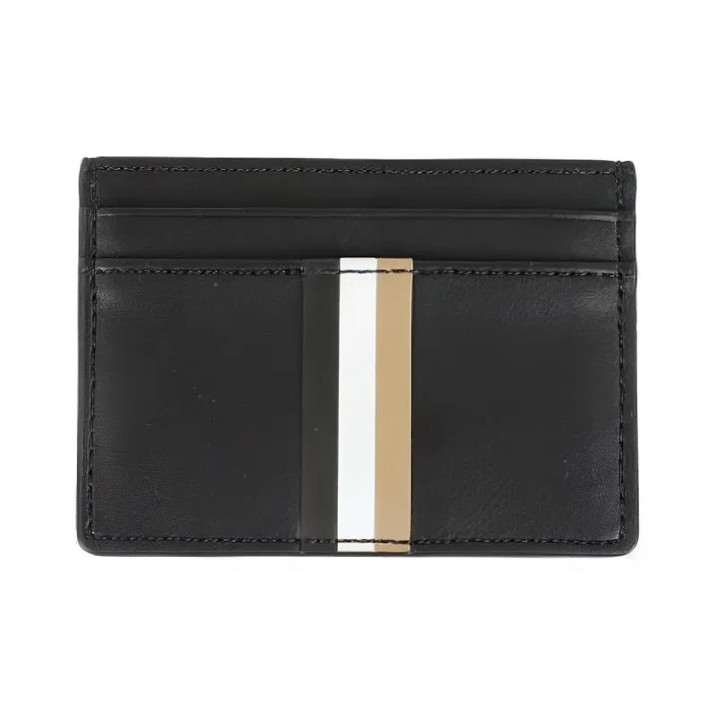 HUGO BOSS Polyurethane Card Holder Men's Black-1