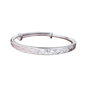 Stone Edge Poly 999 Fine Silver Bangles Women's