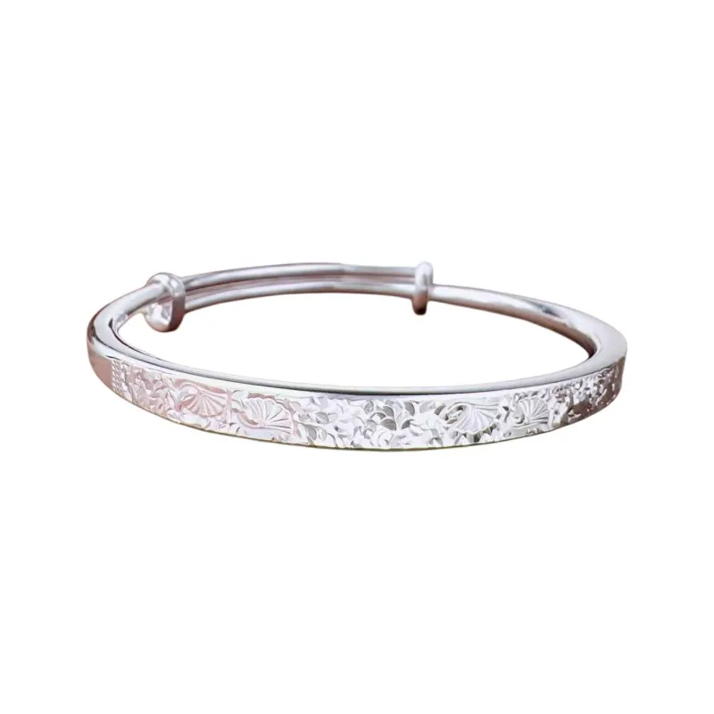 Stone Edge Poly 999 Fine Silver Bangles Women's-0