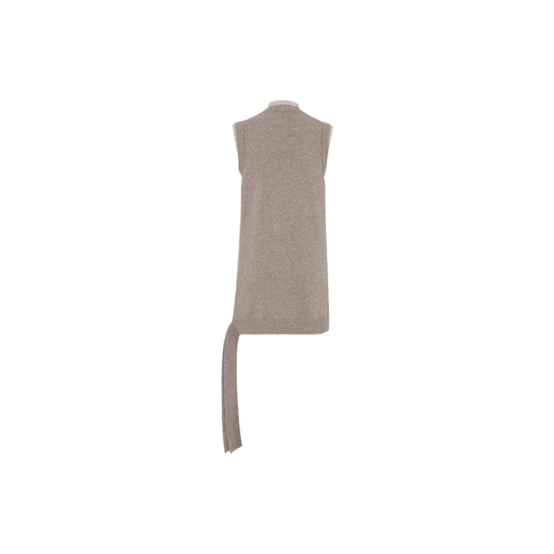 FENDI Logo Intarsia Knit Sleeveless Mini Dress-1