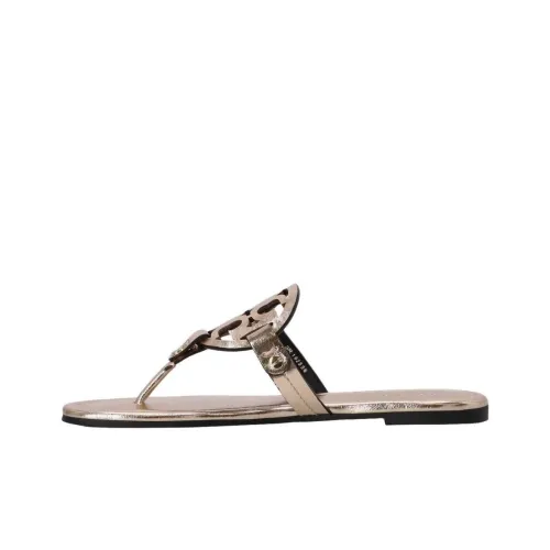 TORY BURCH Miller Slip Resistant Flip Flops Women's Gold