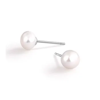 Ostantin Pearl Stud Earrings Women's