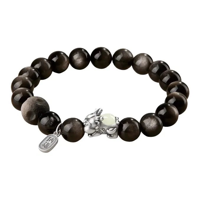 Yi Mingju Obsidian Bracelets Unisex-0