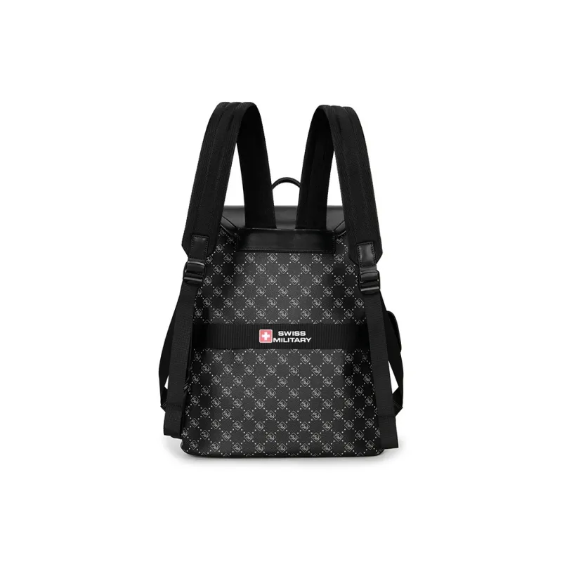 SWISS MILITARY PVC Backpack Laptop Bag Backpack Regular Men's Black-1