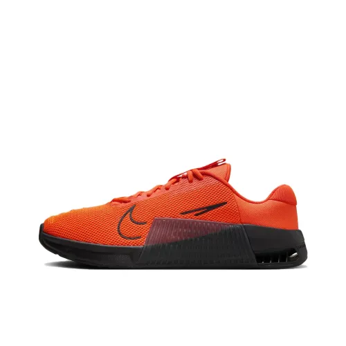 Nike Metcon 9 Anti Slip Wear Resistant Low Top Training Shoes Men's Orange Red