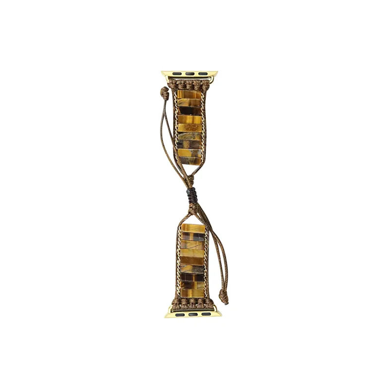Vobafe Watch Band Apple Compatibility Original Stone Woven Rope Material-12