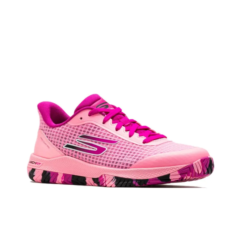 Skechers Viper Court Pro Anti-Slip Wear-Resistant Low-Top Training Shoes Women's Pink-2