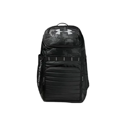 Under Armour Polyester Backpack Regular Men's Black Print