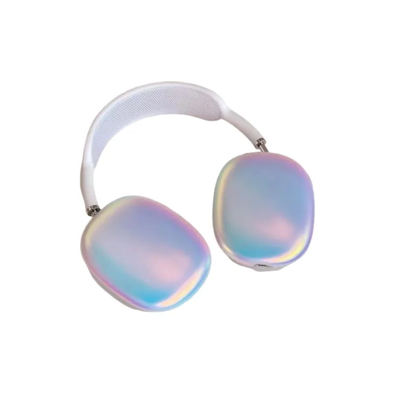 BZZOKI Compatibility AirPods Ma Silicone Minimalist Style Matte Dazzling Color Laser Protective Case Headphone Cases-0