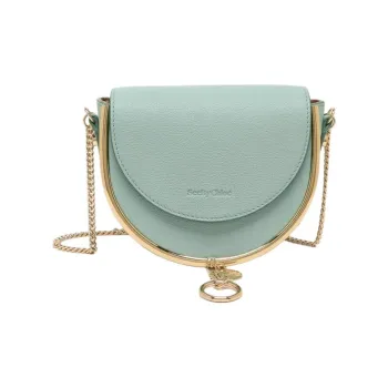See By Chloe Leather Crossbody Bag, Shoulder Bag Women's Sky Blue