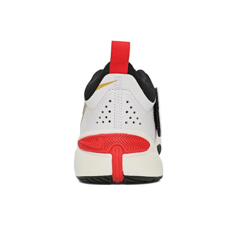 Nike Team Hustle D 11 Slip Resistant Low Top Kids Lifestyle Shoes Black Red Teenagers-3