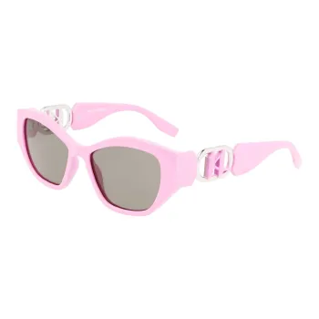 KARL LAGERFELD Non Glass Irregular Shape Sunglasses Women's Purple