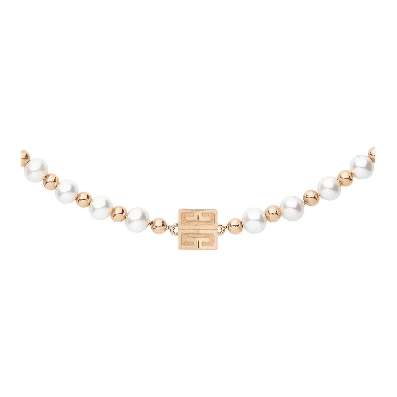 Givenchy 4G Embellished Logo Plaque Necklace-0