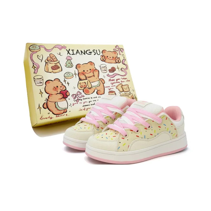 XIANGSU Niche Trendy Fashion Anti Slip Wear Resistant Low Top Skateboard Shoes Women's-15
