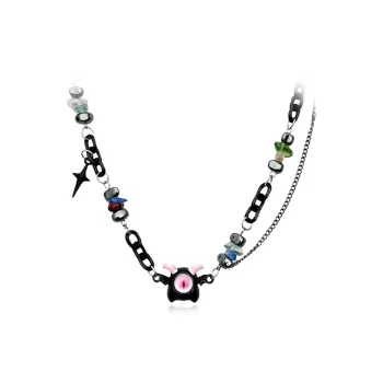 ROGA Titanium Steel Necklaces Unisex