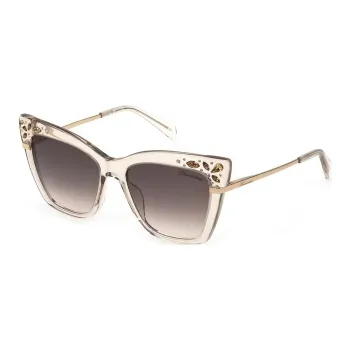 Blumarine Metal Acetate Square Sunglasses Women's Beige