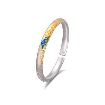 AFN 999 Fine Silver Bangles Women's