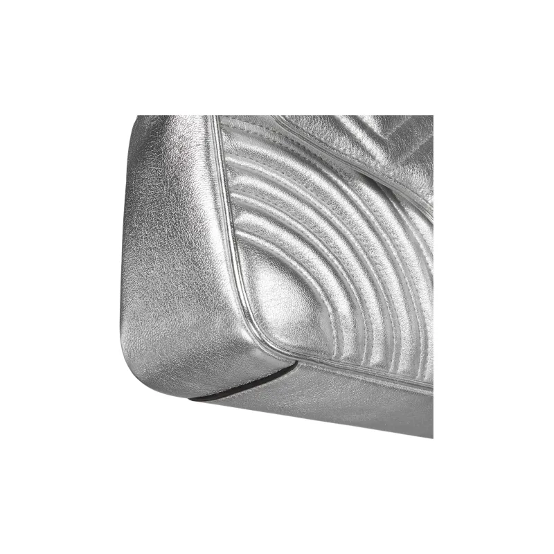 GUCCI GG Marmont Leather Crossbody Bag, Shoulder Bag Trumpets Women's Silver-6
