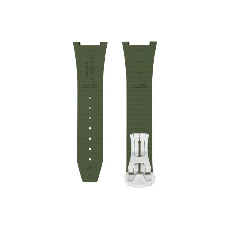 VAGENARI Watch Bands Watch Bands Rubber Strap Compatibility For OMEGA Constellation Collection 41mm Buckle Style Unisex-23