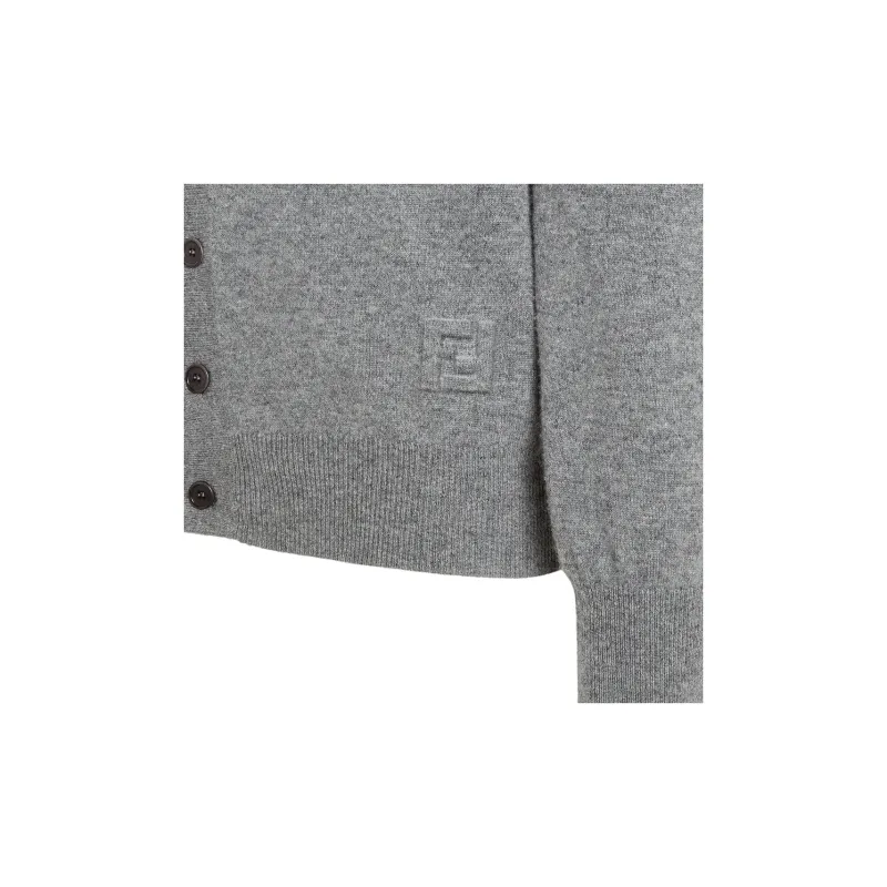 FENDI Button Up Knitted Cardigan-5