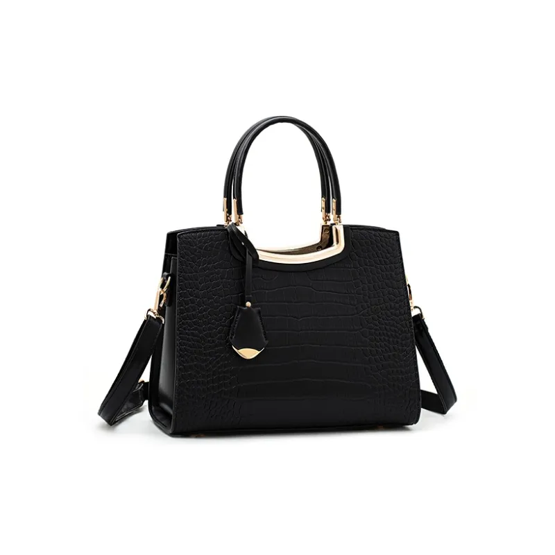 Vigno Synthetic Leather Handbags Crossbody Bags Large Size Women's White/Black-25