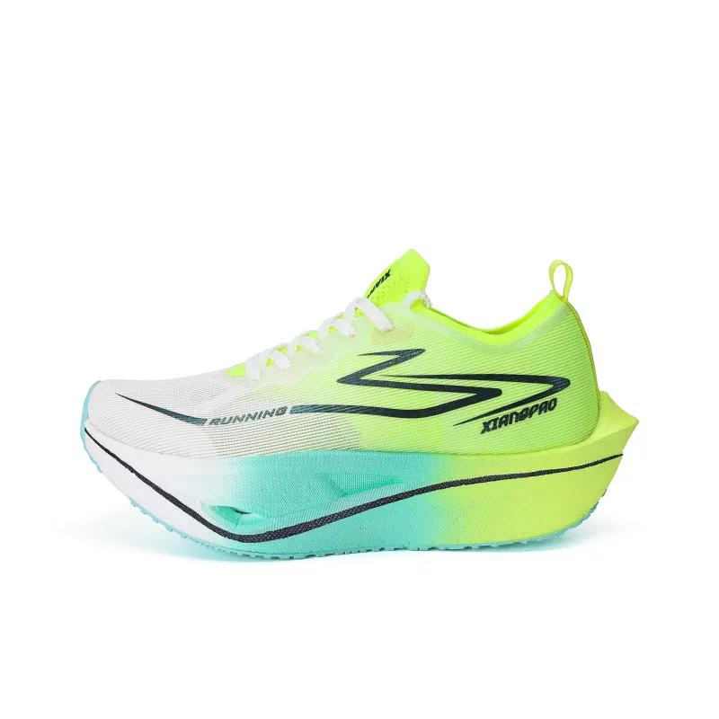 Xiangpao Low Top Running Shoes Unisex Mismatched Color Yellow Scroll And Blue Lantern-3