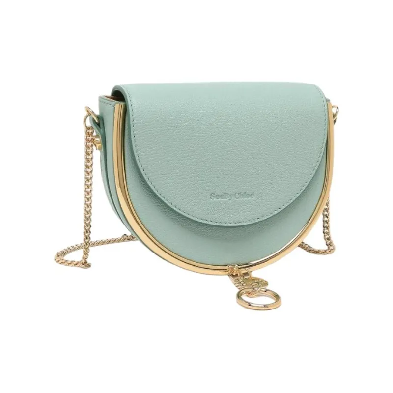 See By Chloe Leather Crossbody Bag, Shoulder Bag Women's Sky Blue-1