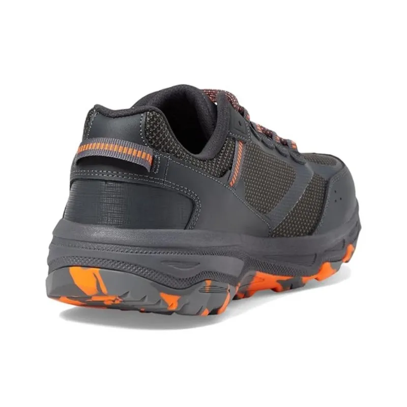 Skechers Anti Slip Wear Resistant Low Top Running Shoes Men's Gray Orange-2