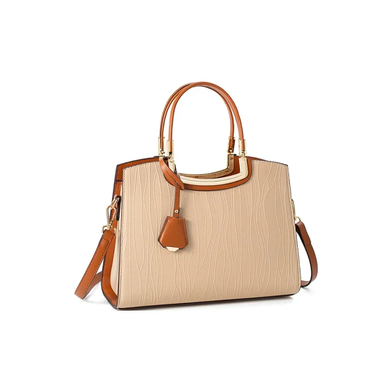 Vigno Synthetic Leather Handbags Crossbody Bags Large Size Women's White/Black-13