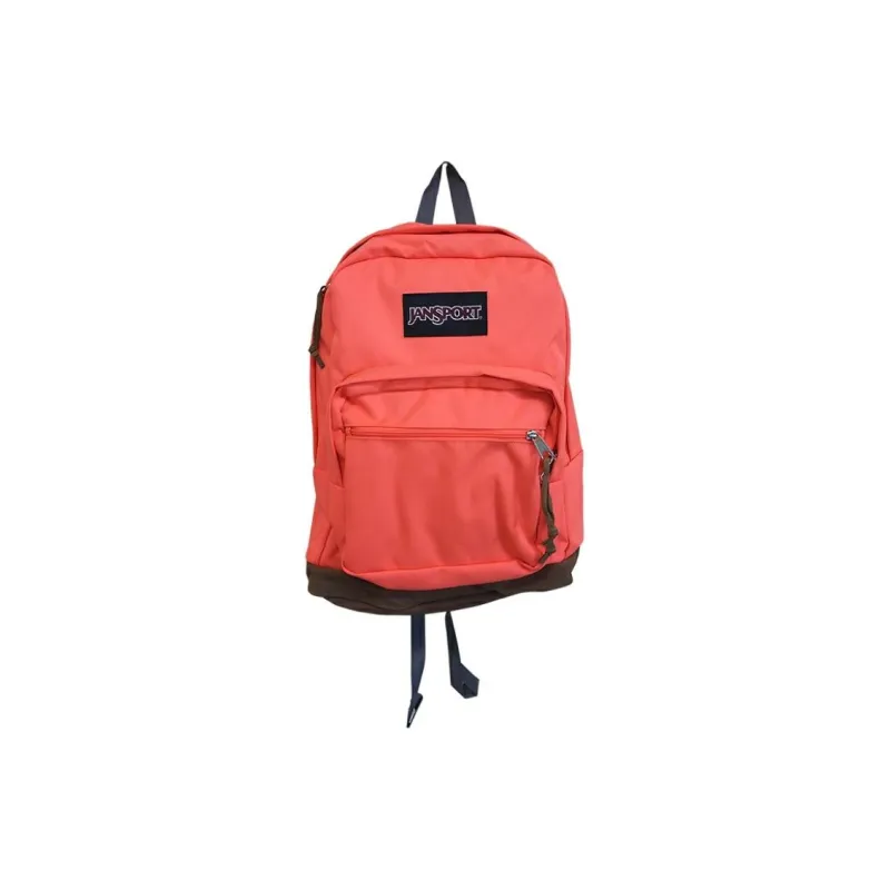 JanSport Polyester Backpack Medium Size Women's Dark Orange-1