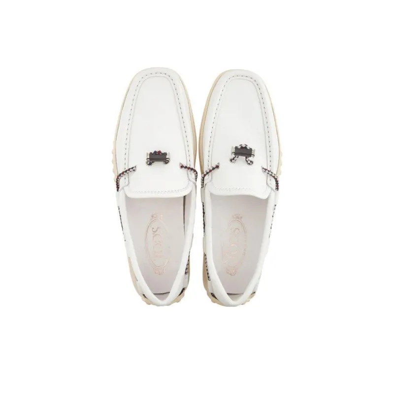 TOD'S Gommino Loafers Men's White-2
