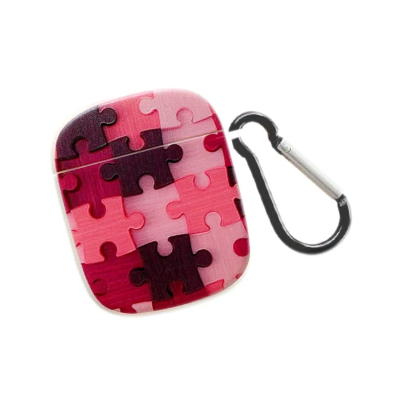 Koman Compatible With Apple AirPods 1/2/3/Pro 1/2 Generation TPU Dopamine Dressing Puzzle Headphone Cases-4