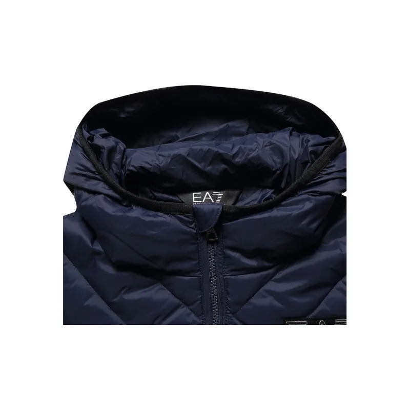 EMPORIO ARMANI EA7 Down Jacket Men's Navy Blue-2