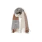 Khaki, Cashmere Fringe Scarf