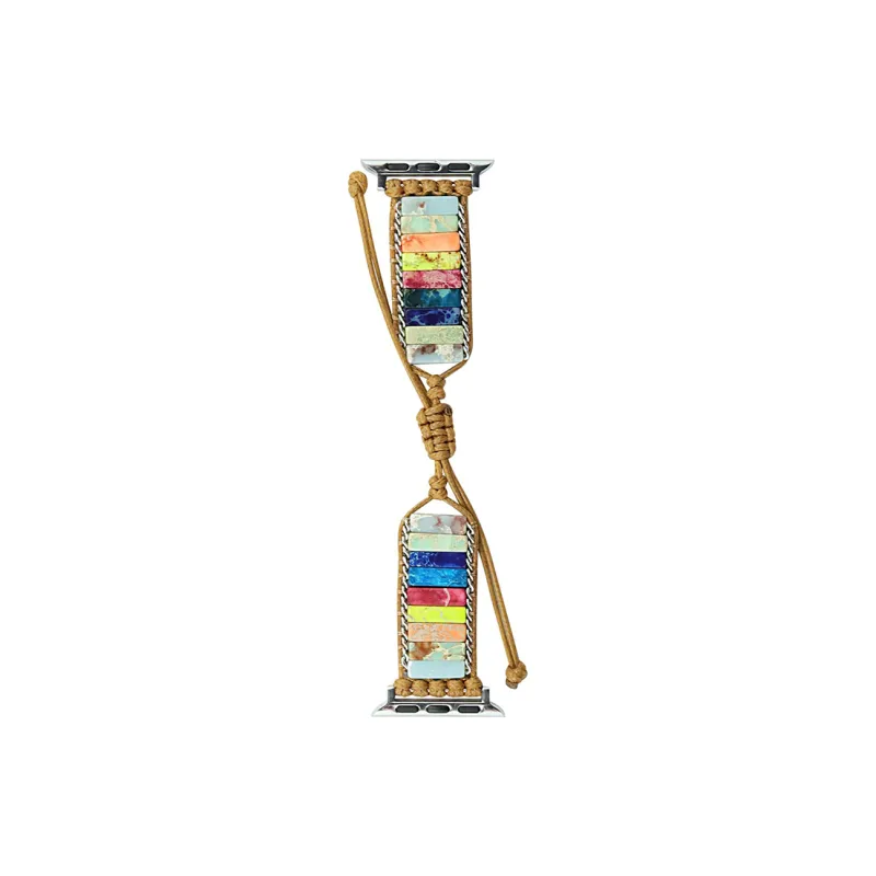 Vobafe Watch Band Apple Compatibility Original Stone Woven Rope Material-2