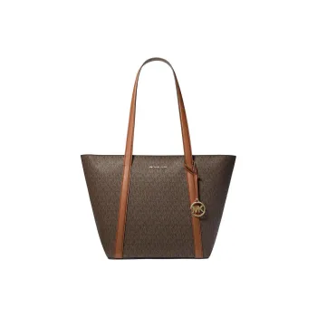 MICHAEL KORS Leather Tote Bag Shopping Bag Handbag Large Size Women's Brown