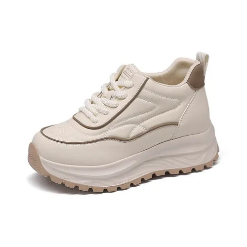 Spider King Casual Shoes Women's Beige Khaki