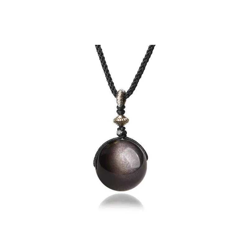 EADDA JEWELRY Obsidian Jade Necklaces Unisex-4